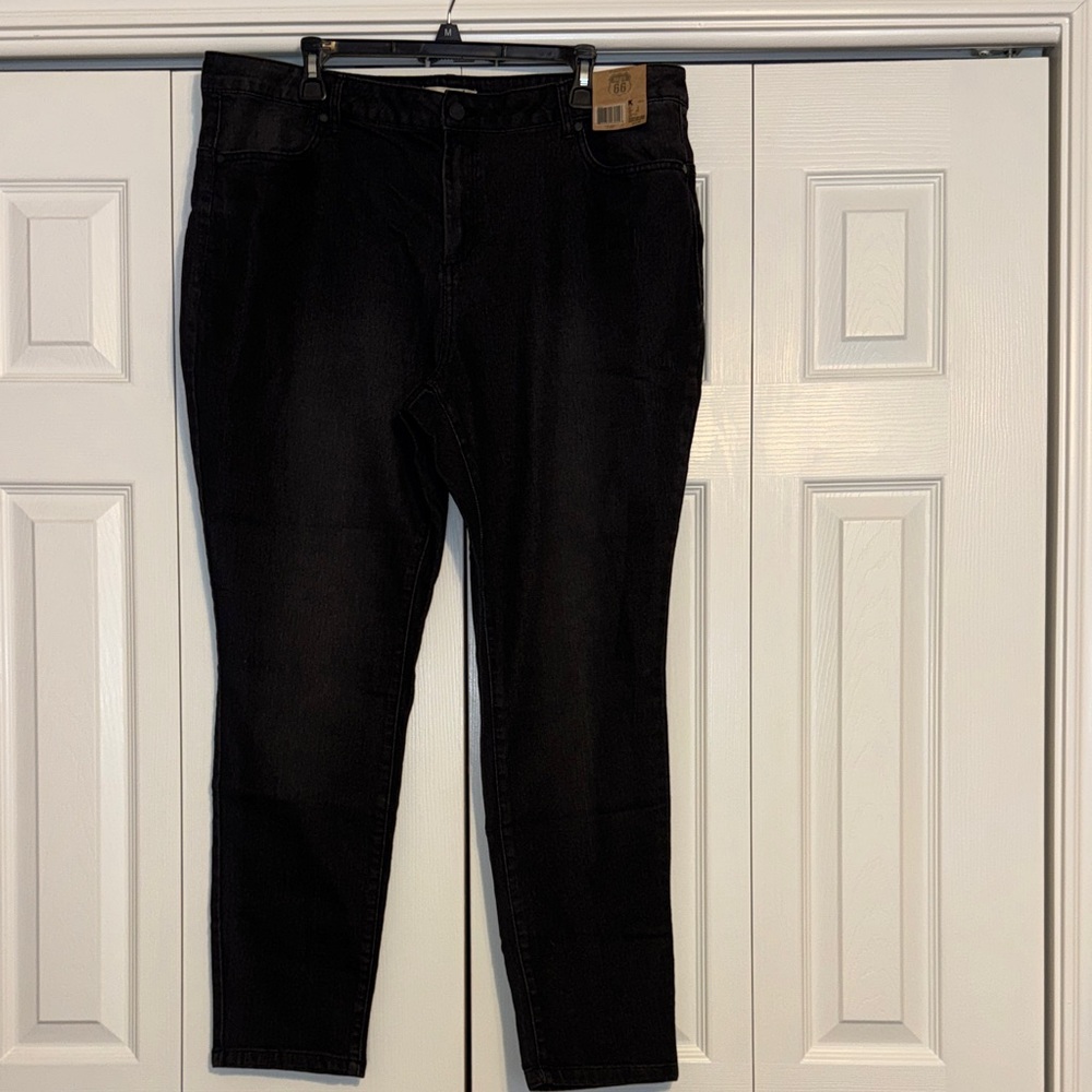 Route 66 Black Straight Leg Women Jeans